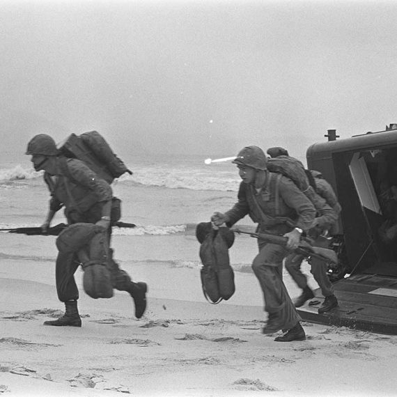 U.S. Marines land at Danang – 1965