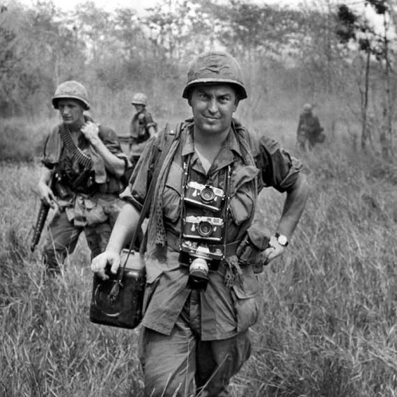 Faas accompanies US troops on patrol, Vietnam, circa 1964